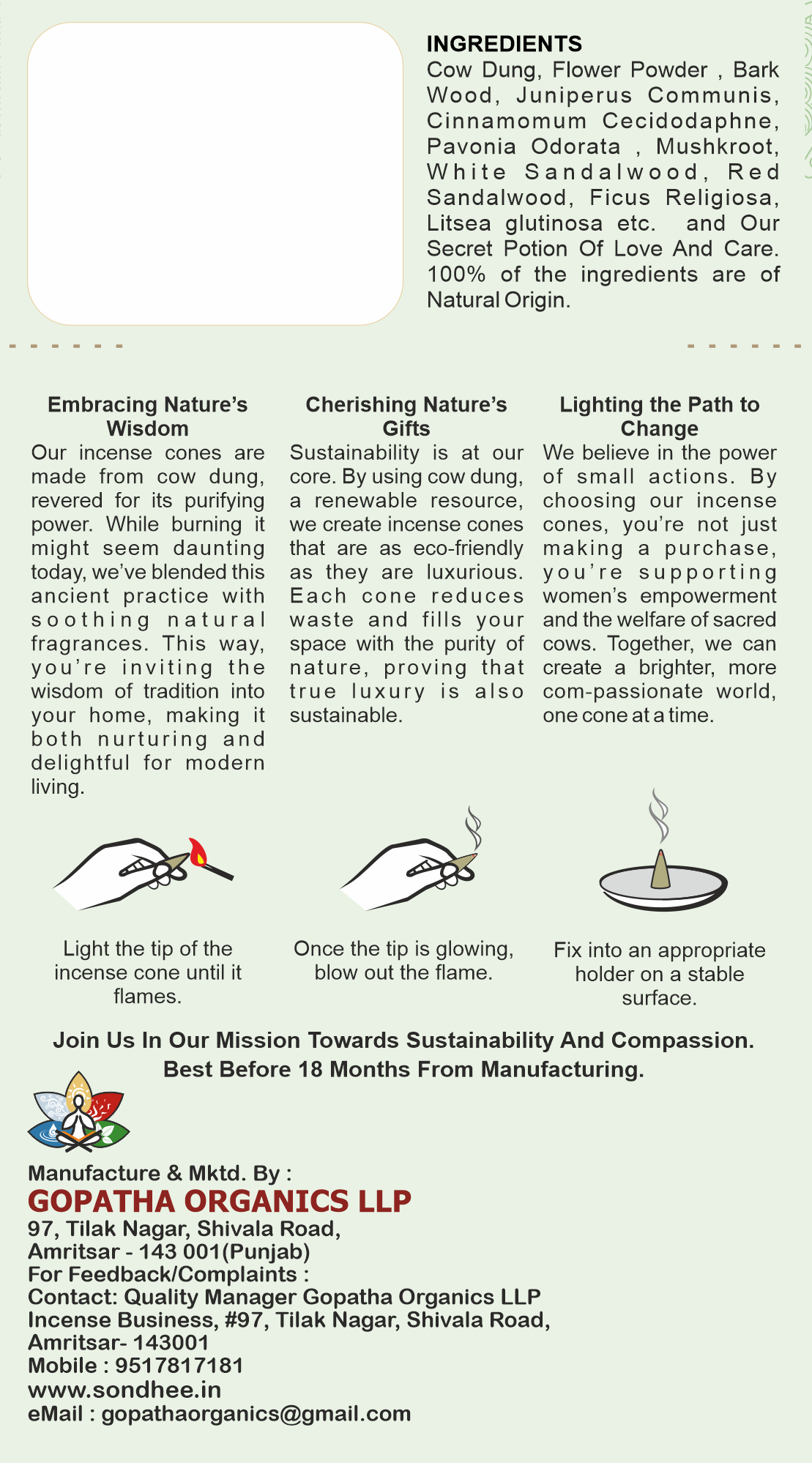 Sondhee Agnihotra Cones - Image 2