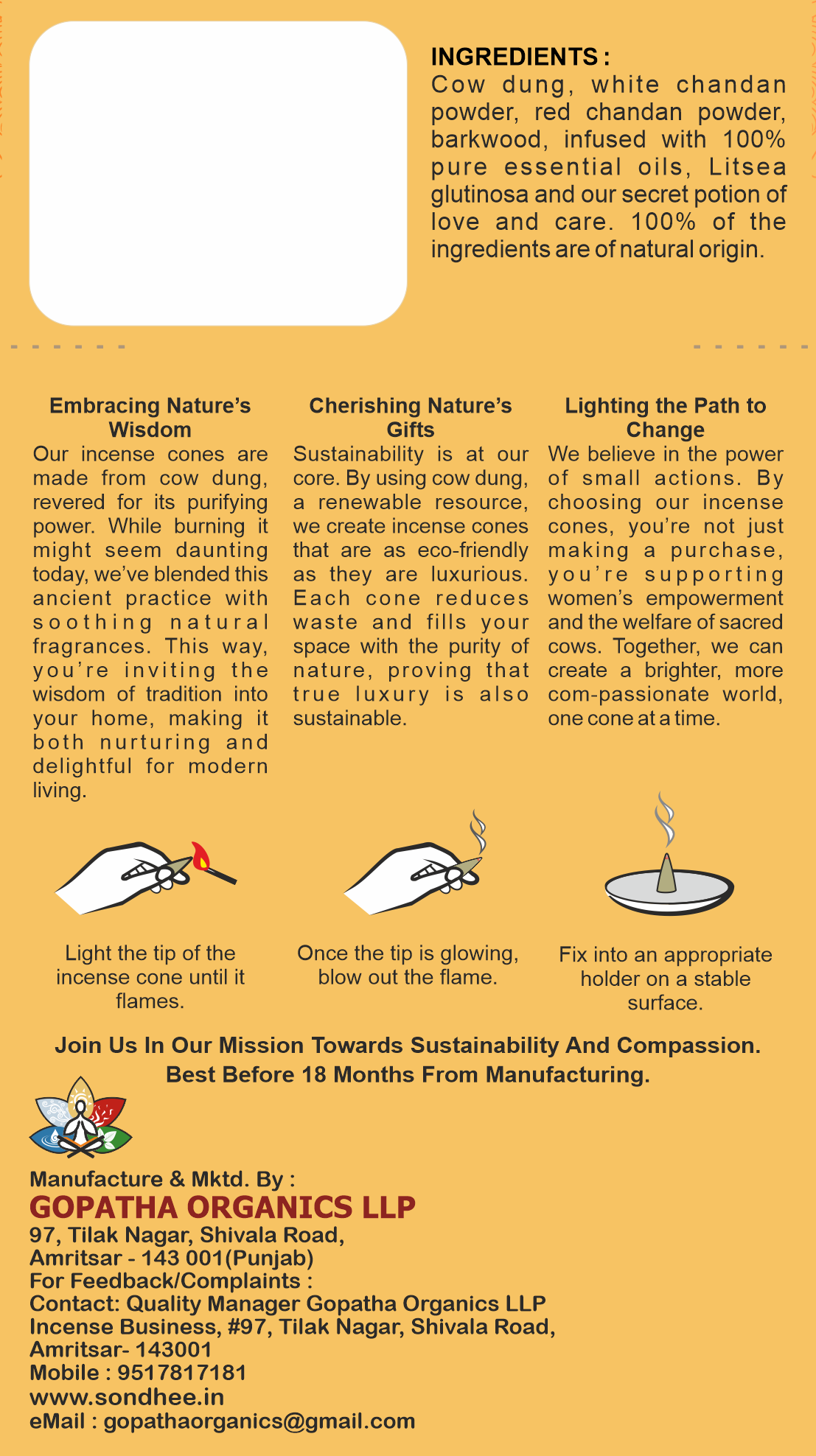 Sondhee Kesar Chandan Cones - Image 2